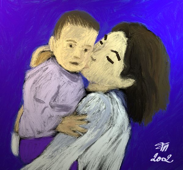 Woman and child