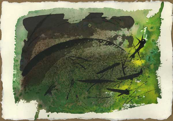 Watercolor and ink